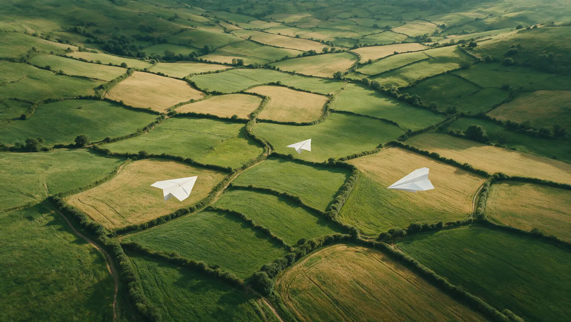 Abstract operations plane — dark structural field suggesting many runners under one control surface